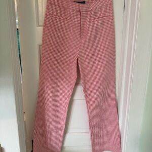 Pink Gingham Pants